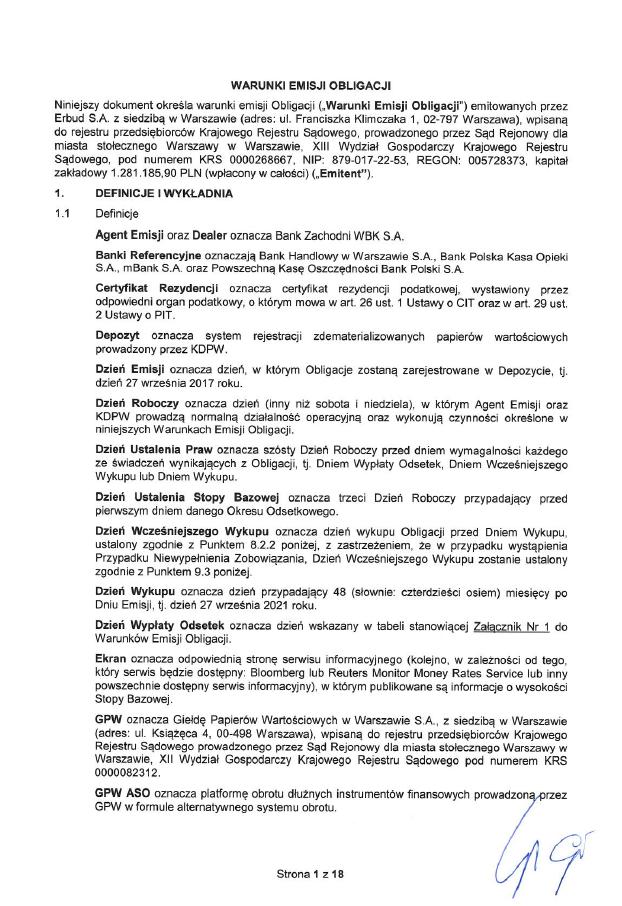 ZAŁĄCZNIK 4 DOKUMENT OKREŚLAJĄCY