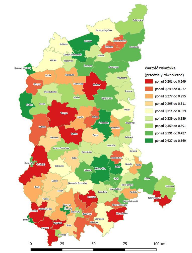 województwa opracowana na