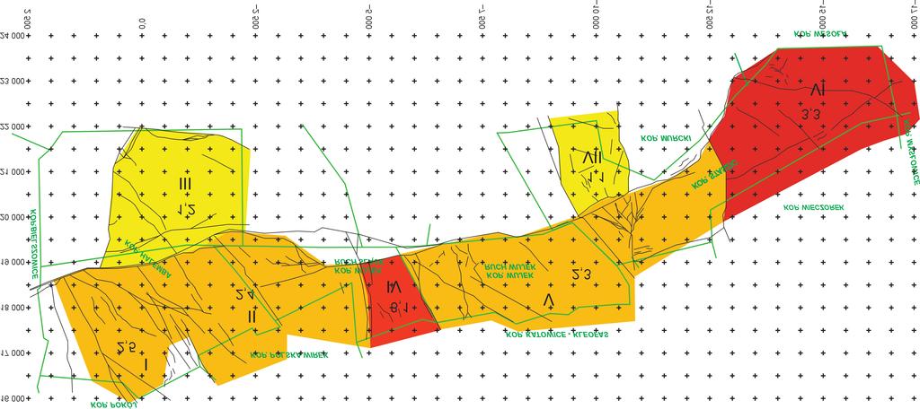 2.3. Omówienie wyników 23 g gradient przemieszczenia liczony wzd³u krótszej osi diagramu 0,1 1 01 001 4:1 3:1 2:1 1,1:1 1:1 01 1 0,1 gradient przemieszczenia liczony wzd³u d³u szej osi diagramu Rys.