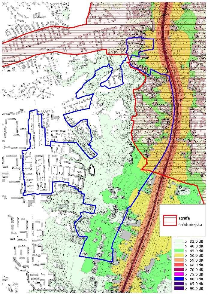 Źródło: opracowanie własne Mapy akustyczne 20