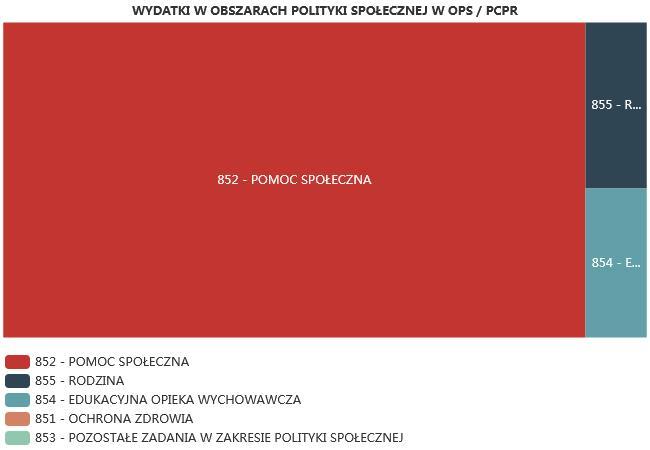 ŚRODKI FINANSOWE NA WYDATKI W POMOCY SPOŁECZNEJ I INNYCH OBSZARACH POLITYKI SPOŁECZNEJ W BUDŻECIE JEDNOSTKI SAMORZĄDU TERYTORIALNEGO (zadania własne i zadania zlecone) W złotych WYSZCZEGÓLNIENIE 217