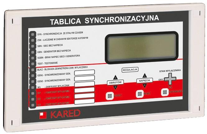 7. Monitorowanie procesu synchronizacji 7.1. Tablica synchronizacyjna T-10 Tablica synchronizacyjna T-10 (rys. 7.1) przeznaczona jest do kontroli przebiegu procesu synchronizacji automatycznej ze stanowiska operatora w nastawni.