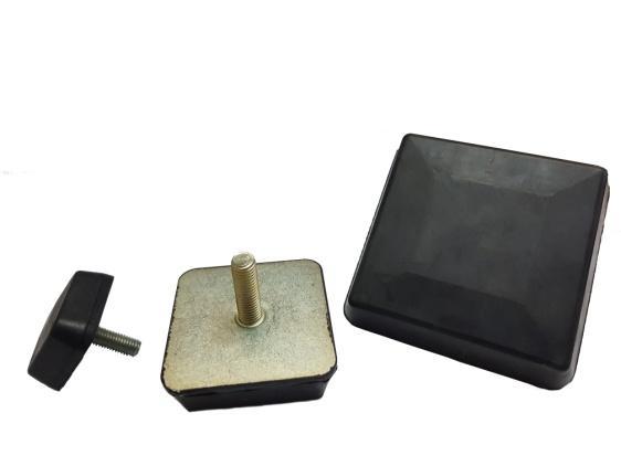 Typ DK (kwadrat) Kwadratowy amortyzator gumowo-metalowy Amortyzator z jednym gwintem zewnętrznym, z