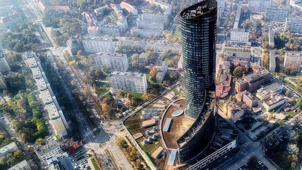 Sky Tower Najwyższy budynek w Polsce w kategoriach