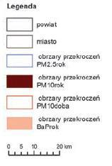 3 Stan środowiska Na podstawie rocznej oceny jakości powietrza w województwie podkarpackim za rok 2015 wykonanej przez Wojewódzki Inspektorat Ochrony Środowiska w Rzeszowie dokonano oceny jakości