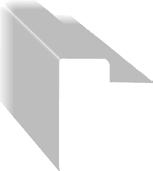 nora Akcesoria schodowe nora systems 57 Listwy przyścienne nora S 1008 U 4.8 mm Kątowniki schodowe nora TW 7006 U (Kątownik zewnętrzny) 4.