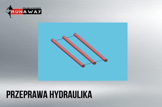 PRZEPRAWA HYDRAULIKA: zanurzenie się i przepłynięcie pod rurą umieszczoną na powierzchni wody.