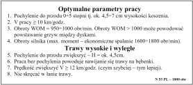ostrzegawczych na kosiarkach