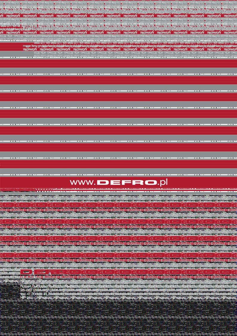DEFRO Spółka z ograniczoną odpowiedzialnością Sp. k.