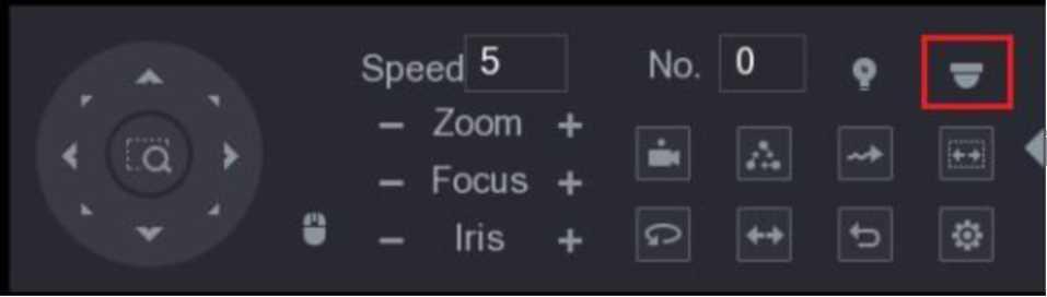 Rysunek 4-6 Interfejs PTZ Setting (Ustawienia PTZ) Krok 4 Kliknij przycisk. Zostanie wyświetlony panel MENU OPERATION (Obsługa menu). Patrz rysunek 4-7.