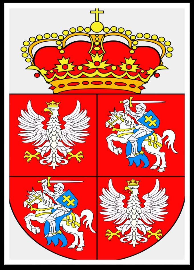 Dynastia Jagiellonów Od czasów Władysława Jagiełły znakami rozpoznawczymi dynastii Jagiellonów stały się trzy herby : Podwójny