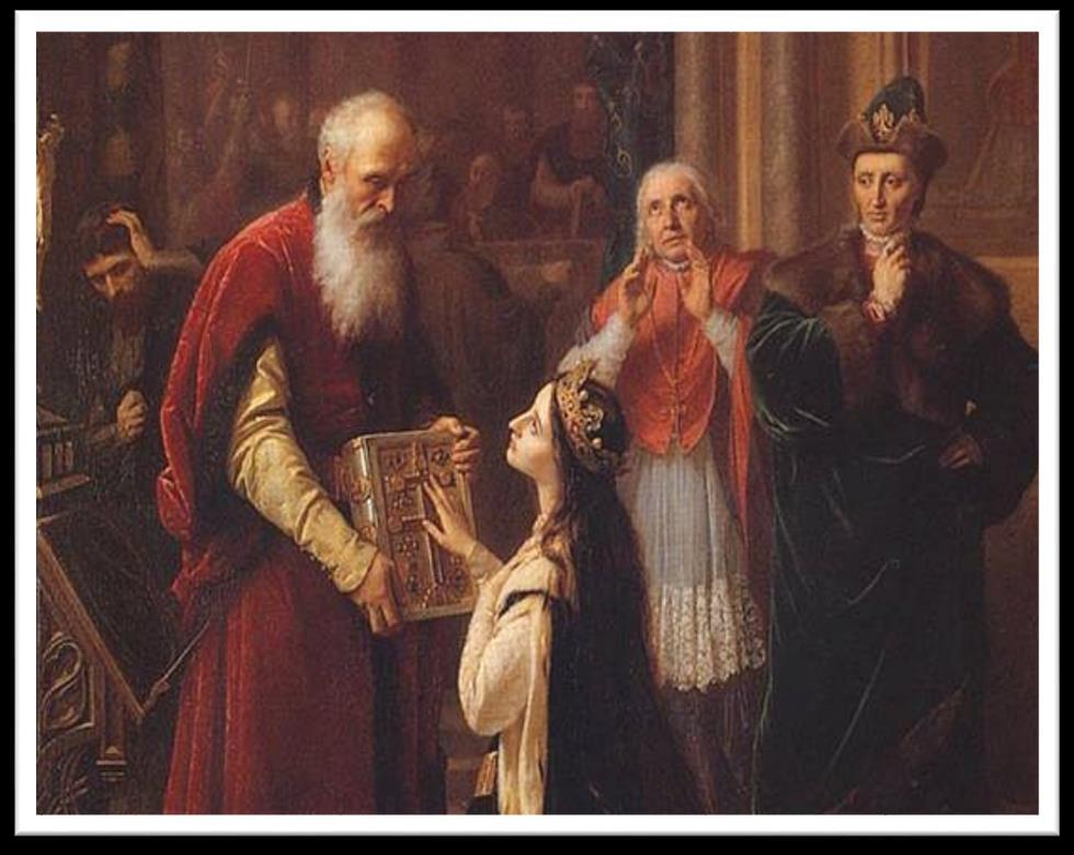 Królowa Jadwiga - wykształcenie Młodej królewnie zapewniono staranne wykształcenie - władała poza węgierskim i polskim, jeszcze językiem