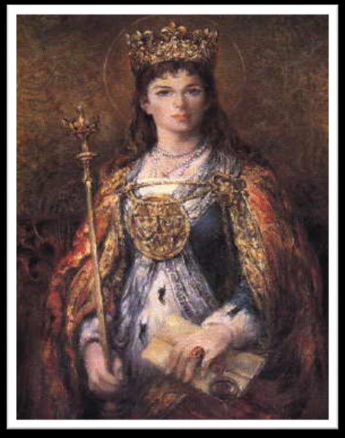 Koronowanie Jadwigi Po śmierci ojca Jadwiga w wieku jedenastu lat została ukoronowana na króla Polski.
