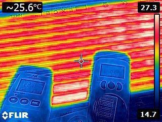 4.6. Zaleca się wykonanie pomiaru temperatury oraz jej rozkładu na powierzchni folii