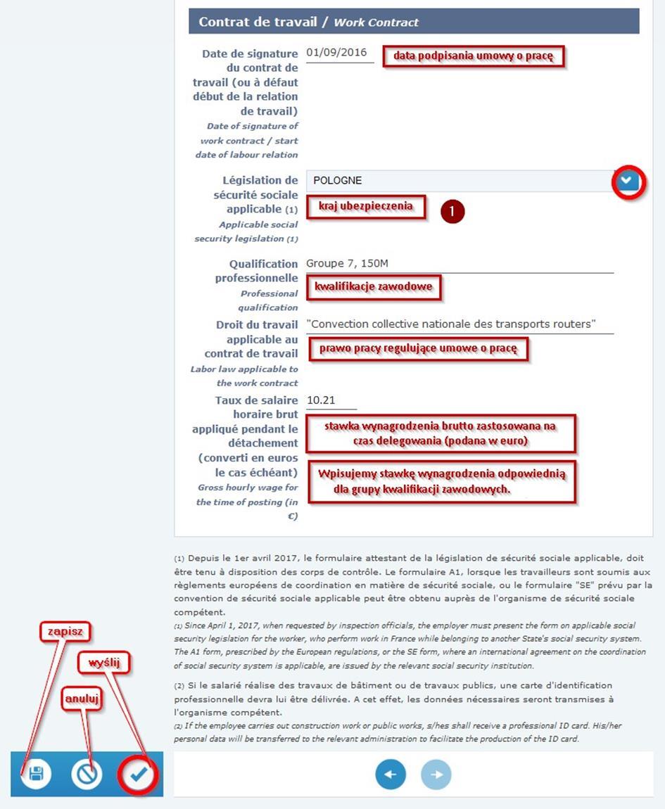 Przykład: Dla kierowcy należącego do grupy numer 7 wpisujemy: Groupe 7, 150M. Dla kierowcy należącego do grupy numer 3bis wpisujemy: Groupe 3bis, 118M.