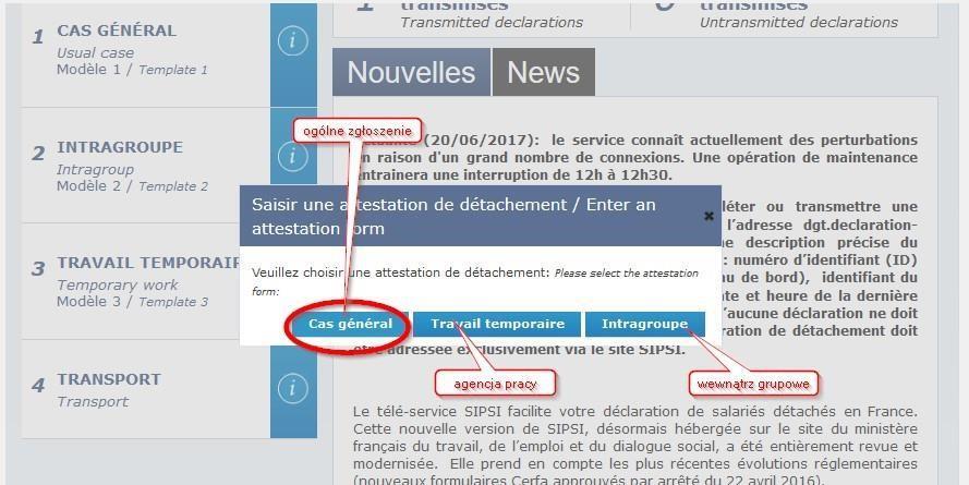 zatrudnionego w agencji pracy tymczasowej; Intragroupe - dla pracownika delegowanego w ramach jednej grupy (np.