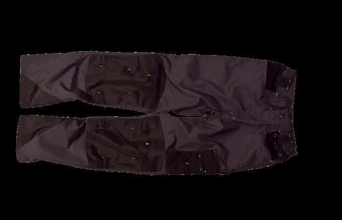 straight bottom, waistband regulation with clasps on the sides - durable stitching heavy duty fabric: 65% PS / 35% CO, 270g/m 2 SPODNIE OGRODNICZKI ECO art.