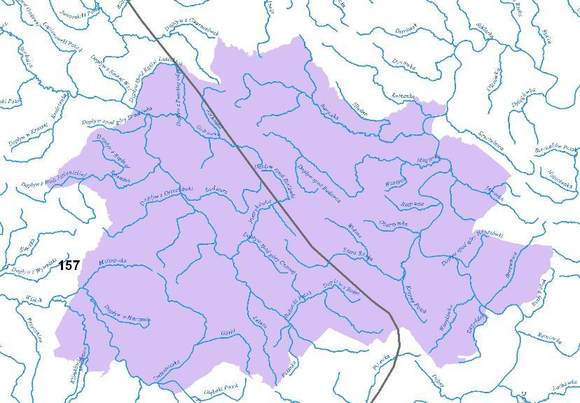 5.6.1.2. WODY PODZIEMNE Powiat brzozowski położony jest w zasięgu dwóch jednolitych części wód podziemnych nr 157 i nr 158, co przedstawiono na poniższym rysunku. JCWd Nr 158 JCWd Nr 157 Rysunek 5.