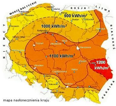 Rysunek 9. Potencjał techniczny energetyki wiatrowej w województwie Podkarpackim. Źródło: Wojewódzki Program Rozwoju Odnawialnych Źródeł Energii dla Województwa Podkarpackiego. 5.13.2.