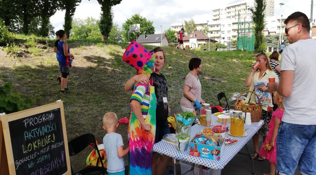 Program aktywności lokalnej etap I, realizowanego przez Miasto Katowice Miejski Ośrodek Pomocy Społecznej w Katowicach, odbył się rodzinny piknik sportowy Baw się razem z nami.