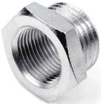 TULEJA / ŁĄCZNIK EUKCJE K - redukcja krótka z gwintem zewnętrznym stożkowym BSPT - wewnętrznym walcowym BSPP K 1418 K 1/4" 1/8" 14 16 11 8 50 szt. K 3818 K 1/8" 17 16,5 11,5 8 25 szt.