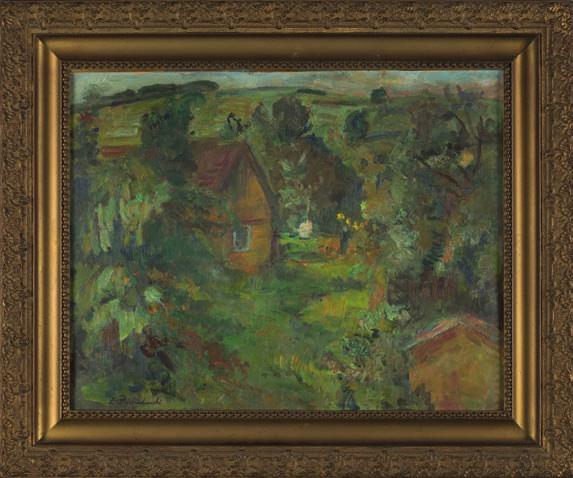 9. Stanisław ŻuRAWSKI (1889-1976) PLAżA Akwarela, papier, 24 x 43,4 cm, sygn. p.d.: St. żurawski. 3.200,- Malarz, uczeń krakowskiej ASP w pracowni Mehoffera (1907-1913).