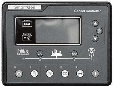 Wielofunkcyjna cyfrowa jednostka sterująca SmartGen HGM7220 (rysunek 14); 4. Wskaźnik obecności prądu zewnętrznego 5.