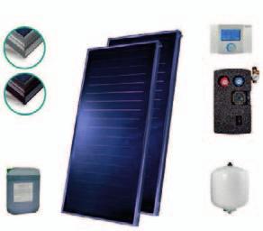 SOLARNY PAKIET PROMOCYJNY VITECO 1 W skład solarnego pakietu promocyjnego Viteco 1 wchodzą: 2 kolektory słoneczne płaskie, pionowe, meandryczne, z absorberem miedzianym Viteco VSCEM2V/2,0 o