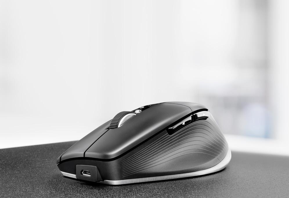 ładowaniami. CadMouse Pad Dedykowany przycisk środkowy inteligentna i ergonomiczna konstrukcja urządzenia CadMouse sprawia, że nie trzeba już klikać kółkiem myszy.