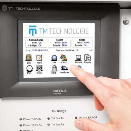 2-wire bus, - Ethernet/internet communications interface, - touchpad control with intuitive