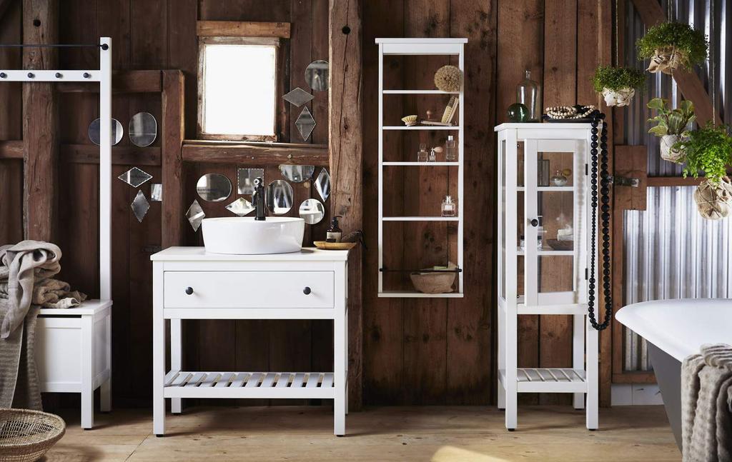PH159503 HEMNES ława ze schowkiem i drążkiem na ręczniki/4 haczyki 399,- 303.966.