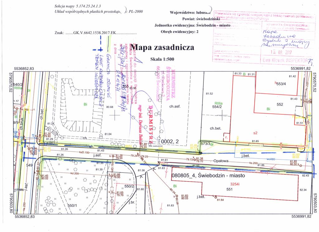 oi -...J 5536852,83 / co o n C340/L <.n Rlll N Skcja mapy 5.].74.25.24.1.3 Układ współrzędnych płaskich prostokqu., : PL-2000.-..----.-.-.--.. _ Wojwództwo: lubus...: ::-""'w-,!'.kzi:!'..;- 'JC.