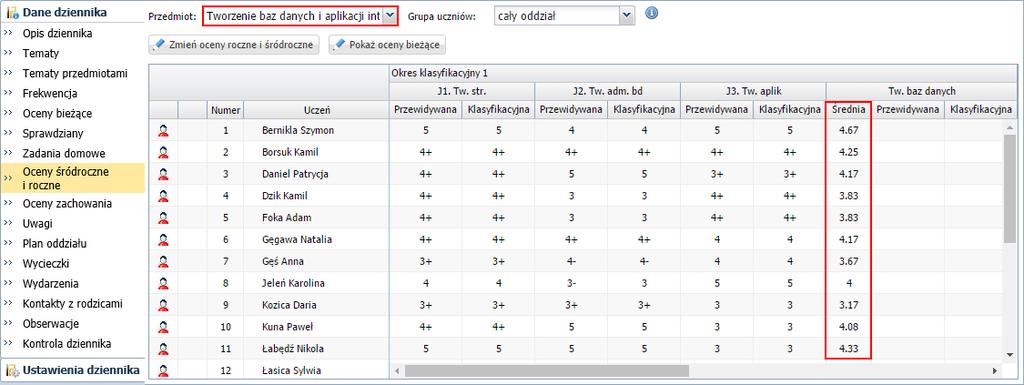 jednostek modułowych, nauczyciel, który odpowiada za realizację całego modułu, może wystawić uczniom oceny z całego modułu. 1.