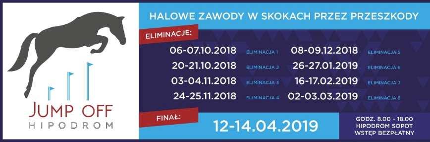 Ranking 2018/2019 Klasyfikacja JumpOFF Runda Pony 001 Tola Wawrzkiewicz 25 30 45 35 35 170 002 Wiktoria Ryciak 40 45 15 45 145 003 Inka Wawrzkiewicz 35 50 40 125 003 Michalina Łącka 40 40 45 125 005