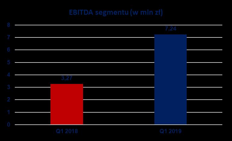 Q1 2019 Przychody zewnętrzne