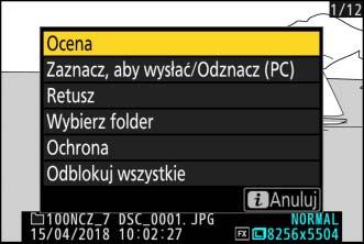 Przesyłanie zdjęć Możesz wybrać zdjęcia do przesłania w trybie odtwarzania aparatu lub przesyłać zdjęcia zaraz po ich zrobieniu.