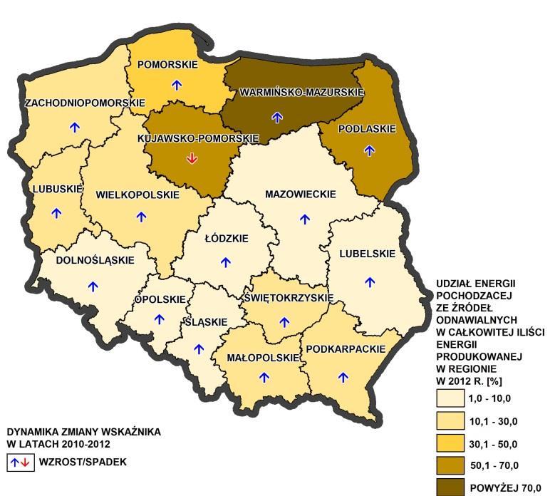 15. Udział energii pochodzącej ze źródeł odnawialnych w całkowitej ilości energii produkowanej w regionie [%] % 3,50 łódzkie 1,46 1,83 3,33 3,00 2,50 2,00 1,50 1,00 0,50 0,00 zakładany trend 16.