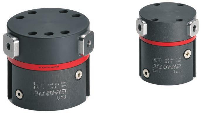 3-jaw parallel self-centering pneumatic gripper (series ) Modular with Gimapick system. Double acting. Air feeding possible directly from the fixing plate.