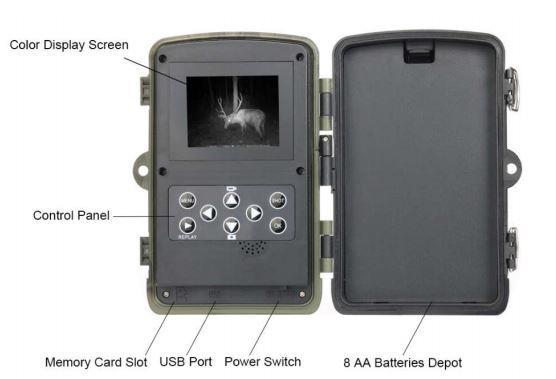 2.3. Widok z dołu kamery Micro SD Card Slot Gniazdo karty