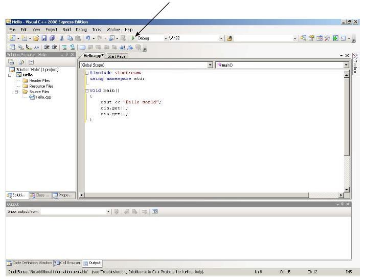 using namespace std; który wskazuje system, w którym znajduje się biblioteka standardowa Wstaw poniższą instrukcję jako ostatnią w swoich programach: cin.