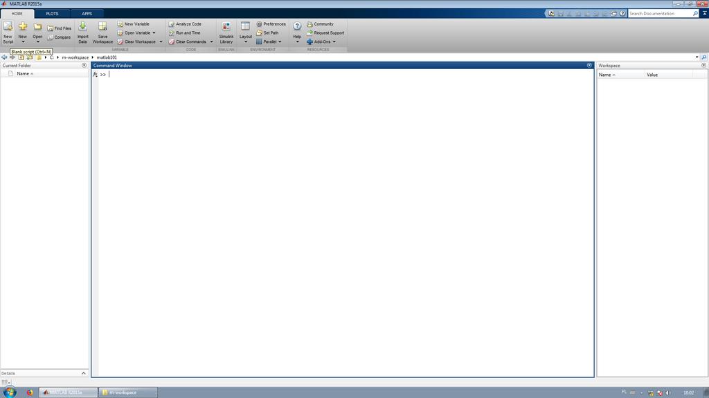 ESI: Wprowadzenie do środowiska Matlab [Matlab 1.1] Matlab2015b i nowsze 4 marca 2019 1.