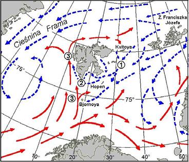 wanych podkładach kartograficznych, z których jeden obejmował rejon Isbjornhamny, a drugi cały fiord Hornsund.