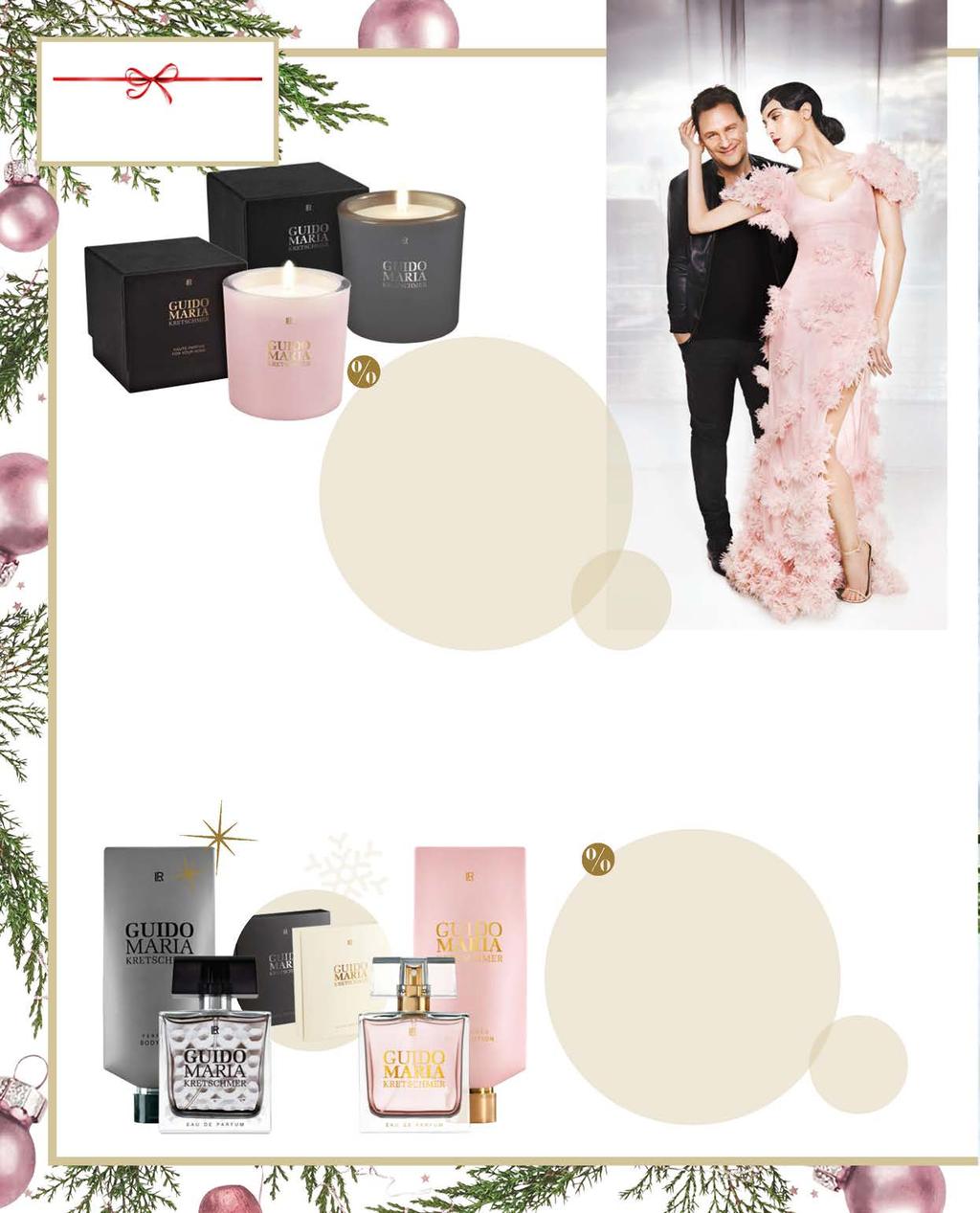 ALL I WANT FOR CHRISTMAS STYLOWE ZAPACHY GUIDO MARIA KRETSCHMER KOLEKCJA ŚWIEC ZAPACHOWYCH Wasze ulubione zapachy teraz w formie eleganckich świec.