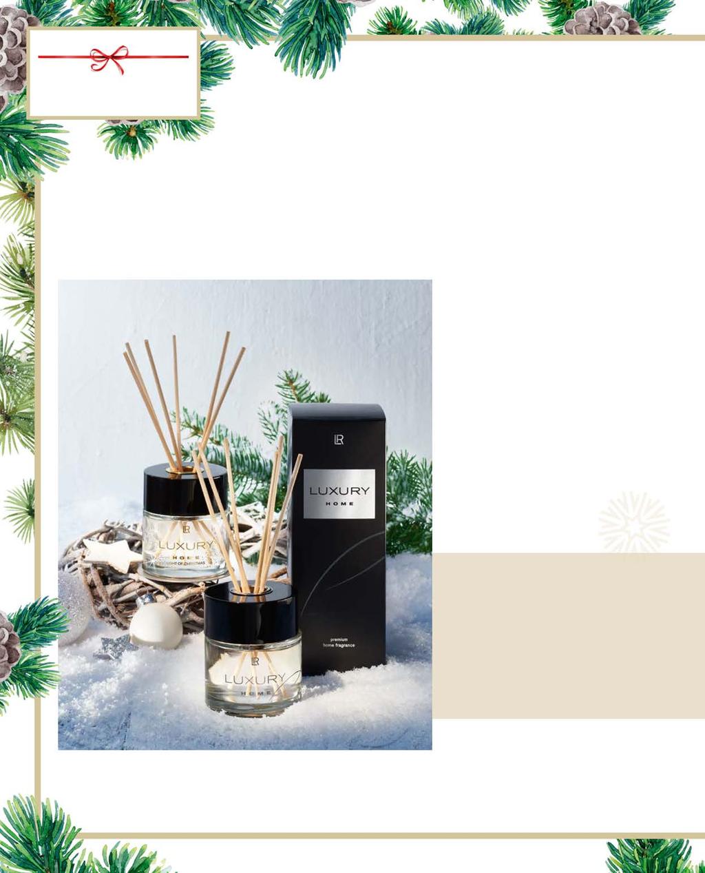ALL I WANT FOR CHRISTMAS CUDOWNE MOMENTY ZACZARUJ DOM ZAPACHEM I BLASKIEM POWIEW LUKSUSU W TWOIM DOMU Luxury Home Light of Christmas Luxury Home Dwa ekskluzywne perfumy do pomieszczeń, które roztoczą
