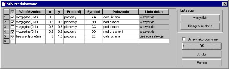 Autodesk Concrete Building Structures - Przykłady strona: 49 LKM w ścianę Ś0_7 (patrz rysunek 1.2.