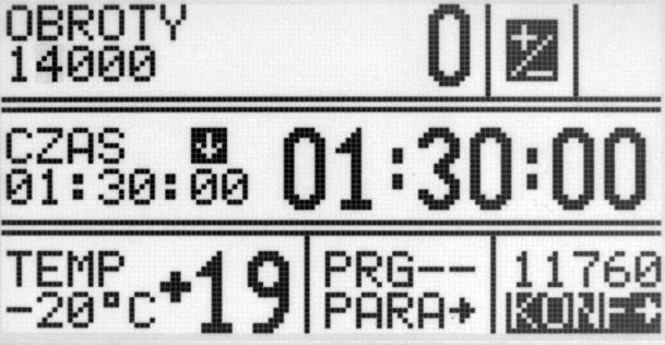 10 Konfiguracja wirówki Wcisnąć SET. Klawiszami KONF. Wcisnać SET.