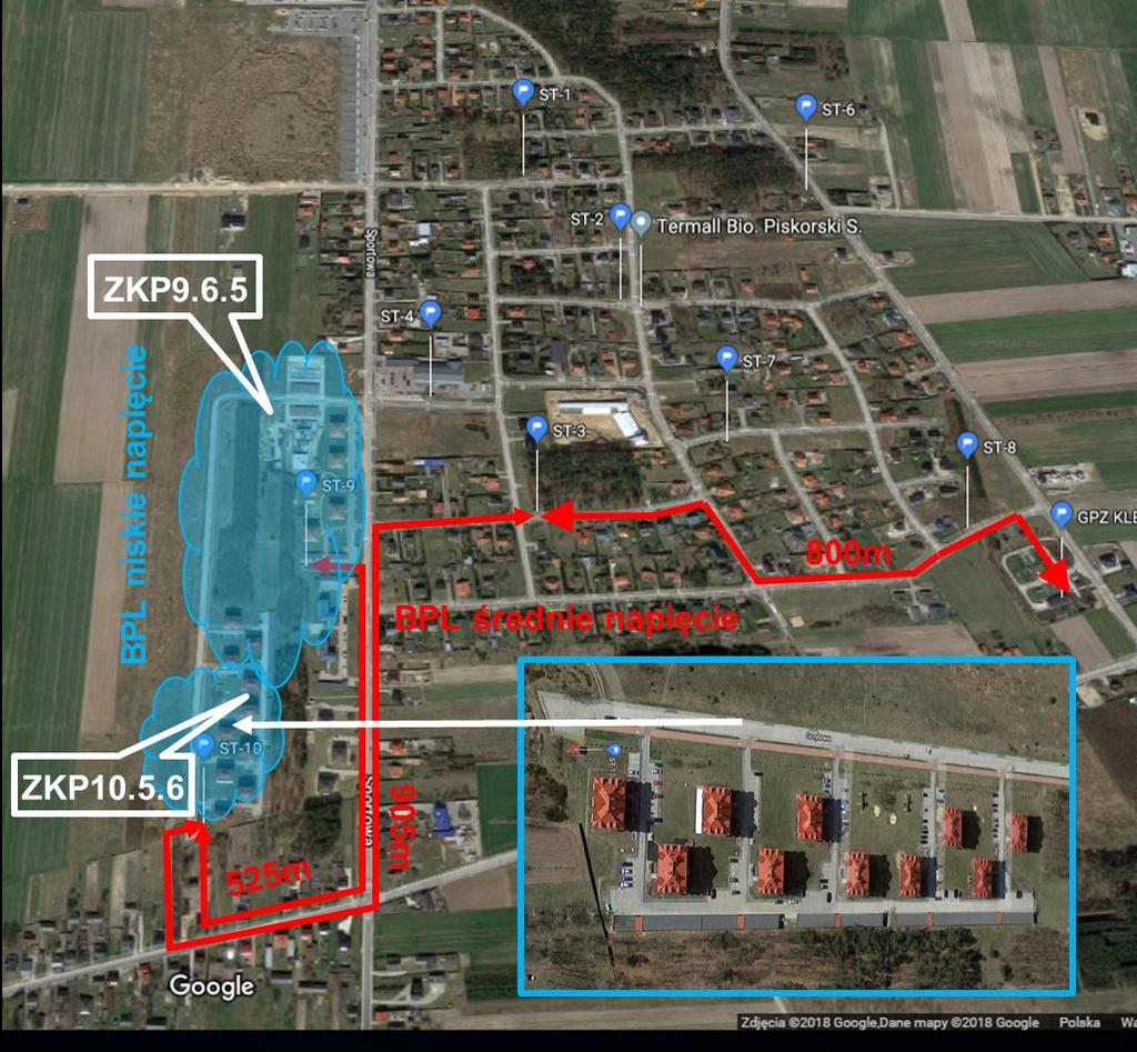 Wdrożenie Kleszczów Smart Grid (SCADA + Smart Metering) Link komunikacyjny Długość linku Prędkość transmisji GPZ ST3 (SN) 800m 39 Mbps ST3 ST10 (SN) 905m 29 Mbps ST10 ST9 (SN) 525m 30 Mbps GPZ ST9