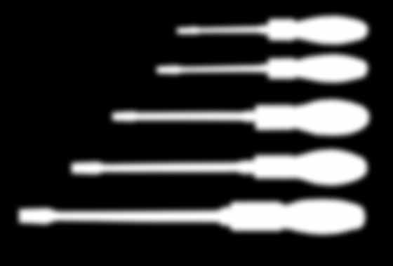 klucze, wkrętaki 1.171 RWWcF WKRĘTAK PŁASKI Z ZABIERAKIEM Screwdriver with hexagonal driver Schraubendreher mit Sechskantschlüsselhilfe kod mm mm kg część robocza mm szt.