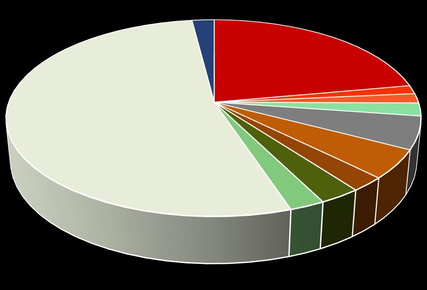 B 2% Bi 22% Bp 53% 5% 2% 2% 2% Br dr Ls 2% 3% 5%