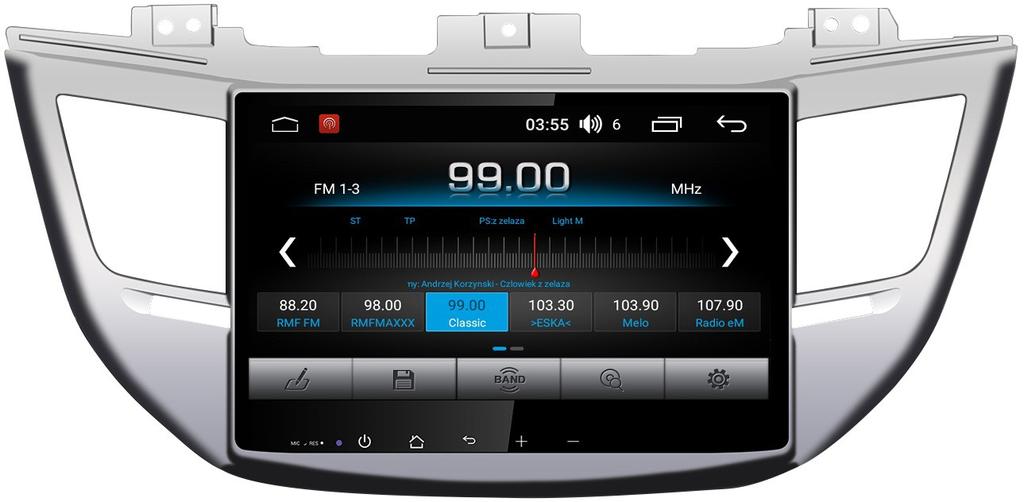 0 GB RAM (DDR3), 16GB ROM, INTEL ATOM Model dedykowany do HYUNDAI ix 35, 45W x 4, OEM kable.